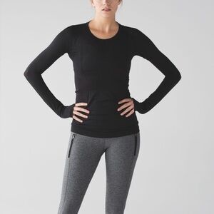 LULULEMON- Swiftly Tech Long Sleeve Crew Running Training Gym Workout Top Shirt